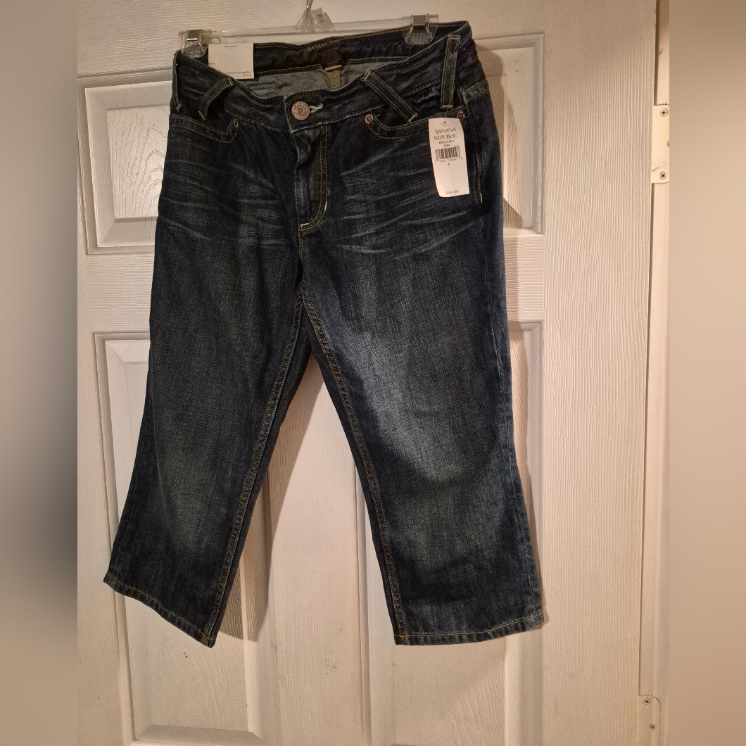 Brand New Banana Republic Capri Denim Jeans Size 4